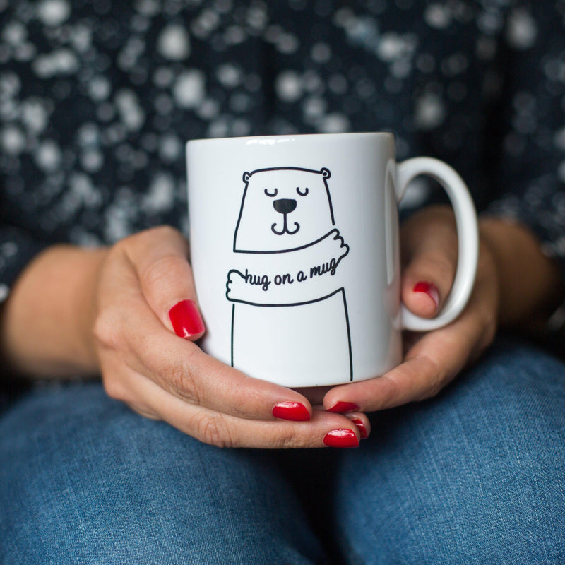 Personalised Bear 'Hug On A Mug' Gift Personalised Mug Of Life & Lemons 