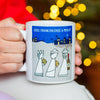 'Gold, Frankincense & Merlot' Wine Christmas Mug Mug Of Life & Lemons 