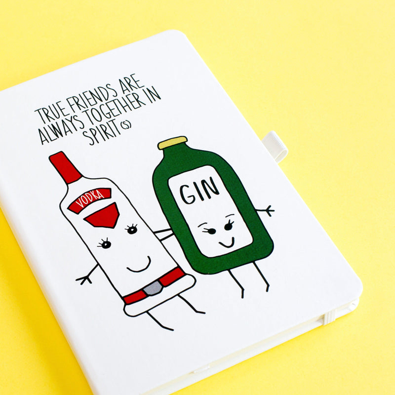 'Together in Spirits' Notebook Gift for Friend Notebook Of Life & Lemons 