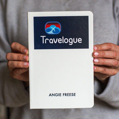 'Travelogue' Personalised Travel Journal Notebook Of Life & Lemons 