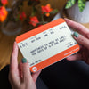 Personalised Train Ticket Retirement Card General Cards Of Life & Lemons 