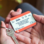 Personalised Family Train Ticket Keyring Personalised Keyring Of Life & Lemons 