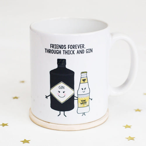 'Thick and Gin' Friendship Mug Mug Of Life & Lemons 