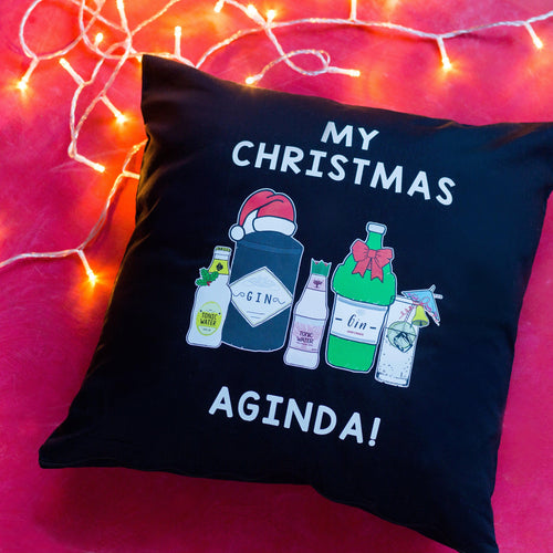 'Christmas Aginda' Christmas Cushion Cushion Of Life & Lemons® 