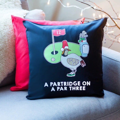 Funny Golf Christmas Cushion Cushion Of Life & Lemons® 