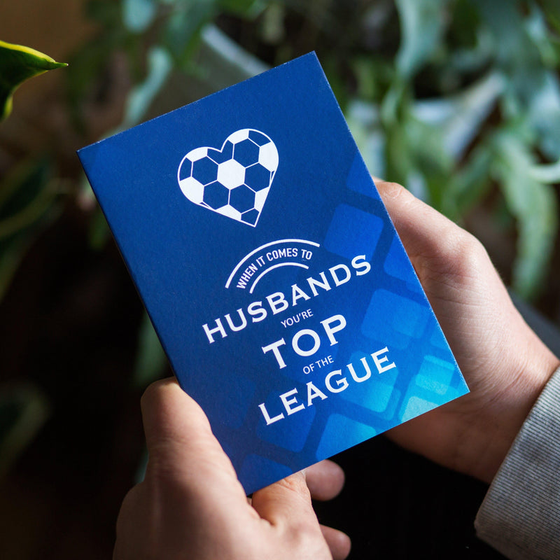Football Valentine's Card for Husband Cards for your Other Half Of Life & Lemons 