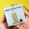 'You Bowl Me Over' Personalised Cricket Coaster Coaster Of Life & Lemons® 