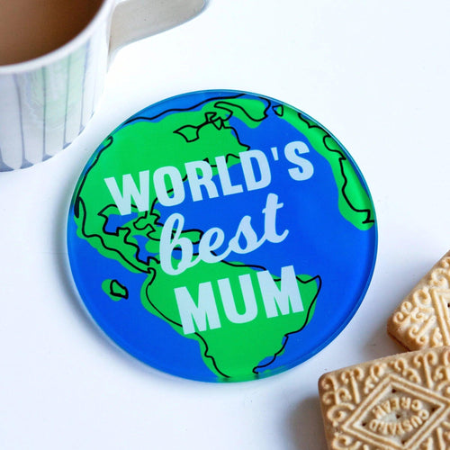 'World's Best Mum' Coaster Coaster Of Life & Lemons® 