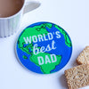 'World's Best Dad' Coaster Coaster Of Life & Lemons® 