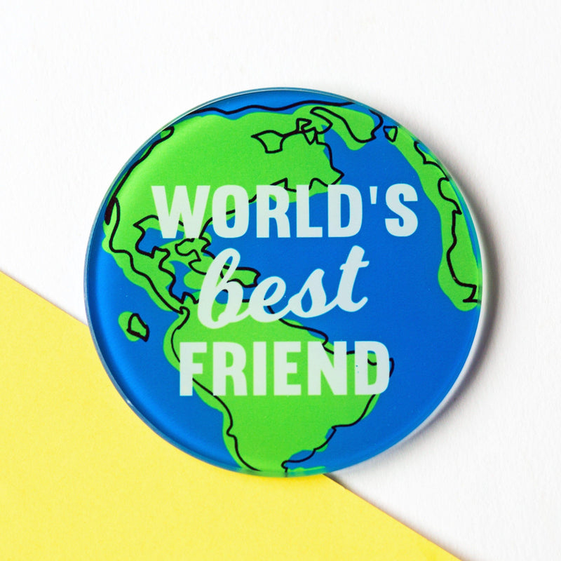 'World's Best Friend' Coaster Coaster Of Life & Lemons® 