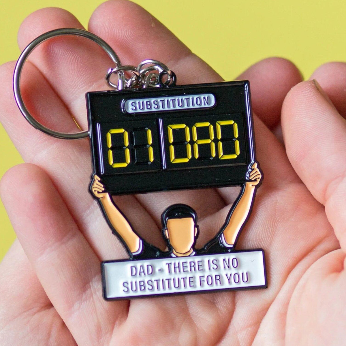 'No Substitute' Football Keyring for Dad - Of Life & Lemons®
