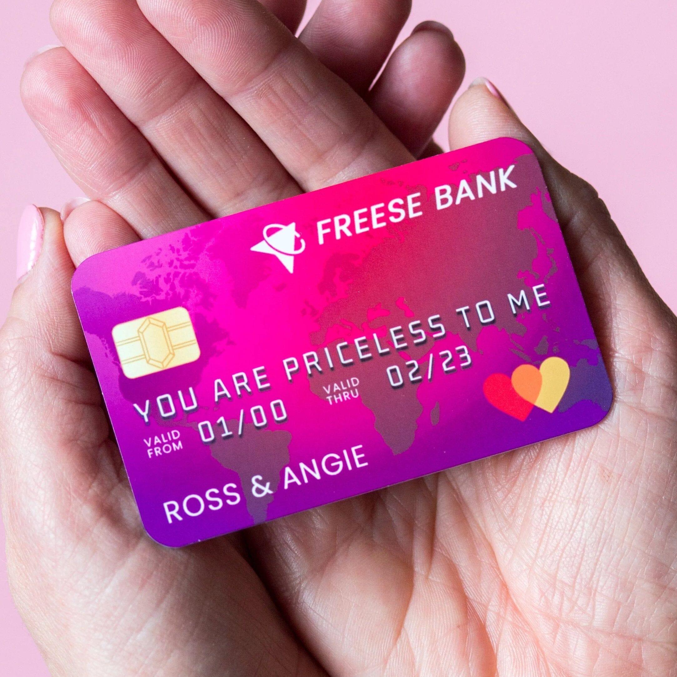 Bank Insert Back Personalised Bank Card Wallet Insert – Of Life & Lemons®
