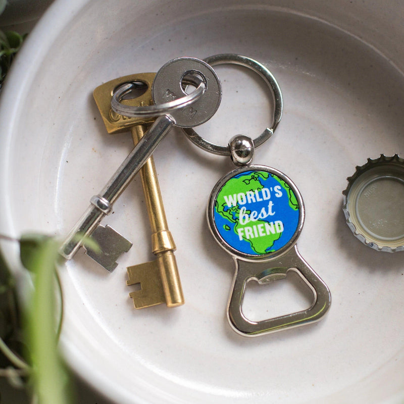 Bottle Opener Keyring Gift for Friend Keyring Of Life & Lemons 