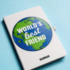 'World's Best Friend' Personalised Notebook Notebook Of Life & Lemons 