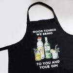 'Good Tonics We Bring' Gin Christmas Apron Aprons Of Life & Lemons 