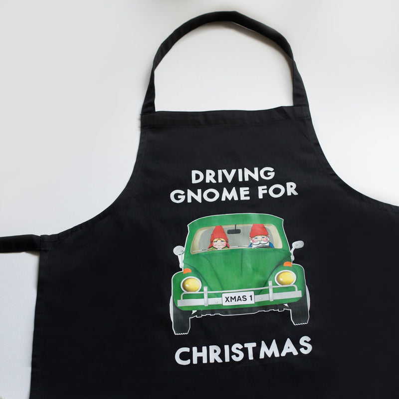 'Driving Gnome for Christmas' Apron Aprons Of Life & Lemons 