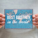 'Best Brother In The World' Card for Brother Greeting Card Of Life & Lemons 