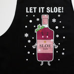 'Let It Sloe' Funny Christmas Apron Aprons Of Life & Lemons 