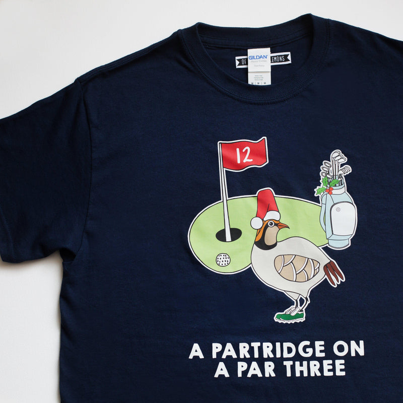 Mens Golf Christmas T-Shirt T-Shirt Of Life & Lemons 