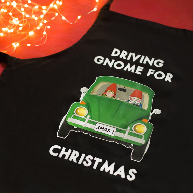 'Driving Gnome for Christmas' Apron Aprons Of Life & Lemons 