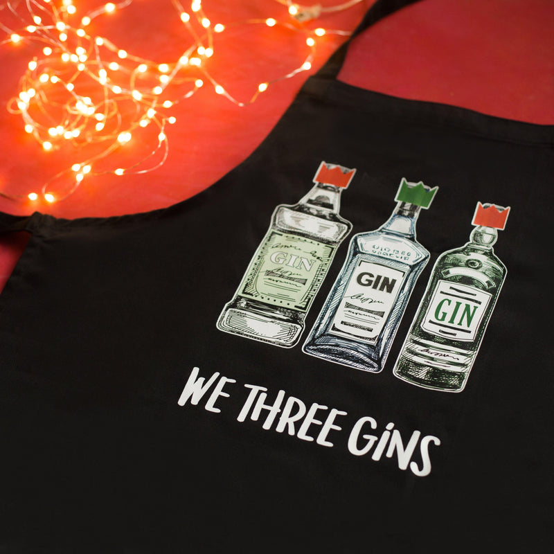 'We Three Gins' Christmas Apron Aprons Of Life & Lemons 