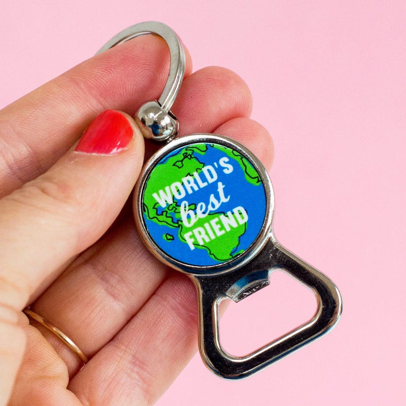 Bottle Opener Keyring Gift for Friend Keyring Of Life & Lemons 