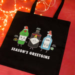 Funny Gin Christmas Tote Bag Tote Bag Of Life & Lemons 