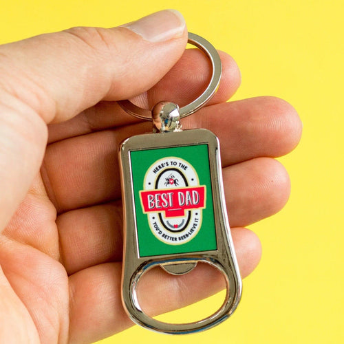 Bottle Opener Keyring Gift for Dad Keyring Of Life & Lemons 