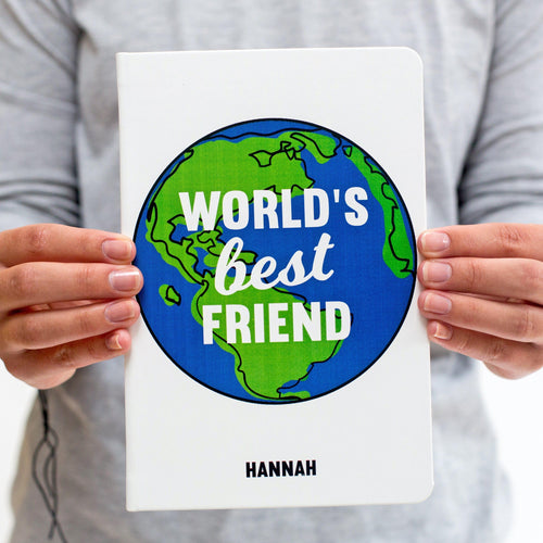 'World's Best Friend' Personalised Notebook Notebook Of Life & Lemons 