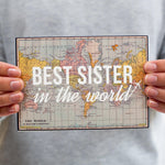 'Best Sister In The World' Card for Sister Greeting Card Of Life & Lemons 