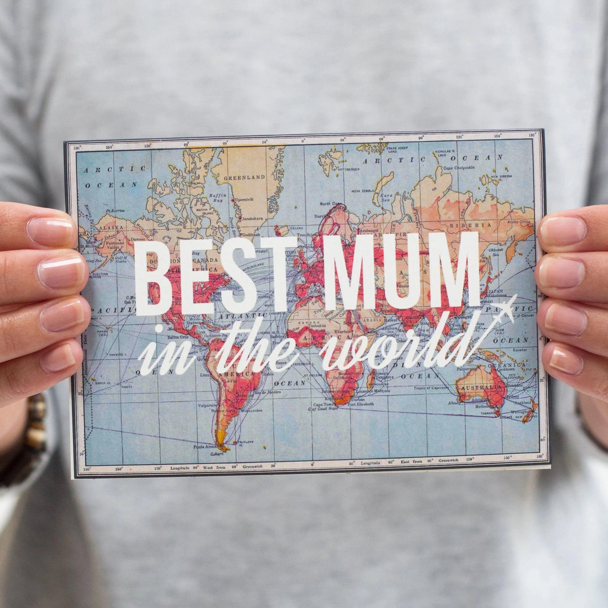 'Best Mum In The World' Card for Mum Cards for Mum Of Life & Lemons 