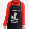 'Gin Is For Life' Christmas Apron Aprons Of Life & Lemons 