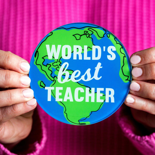 'World's Best Teacher' Coaster Coaster Of Life & Lemons® 