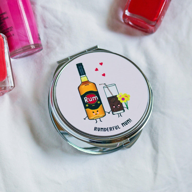 Funny Rum Compact Mirror For Mum Compact Mirror Of Life & Lemons® 