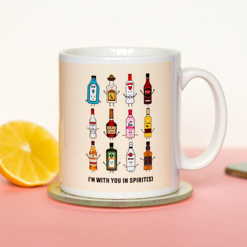 'With You In Spirits' Mug Mug Of Life & Lemons 