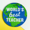 'World's Best Teacher' Mouse Mat Mouse Mat Of Life & Lemons® 