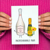 'Incredibubble Mum' Prosecco Card for Mum Cards for Mum Of Life & Lemons 