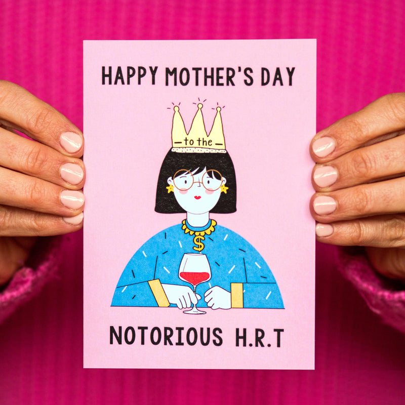 'Notorious H.R.T' Funny Menopause Mother's Day Card Birthday Cards Of Life & Lemons 