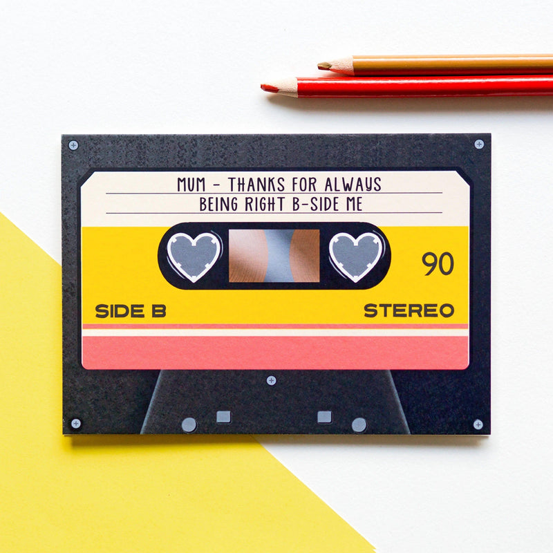'B-Side Me' Cassette Mother's Day Card Of Life & Lemons 