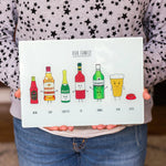 Family Drinks Personalised Chopping Board Chopping Boards Of Life & Lemons® 