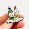 'Gin It Together' Friendship Pin Badge Enamel Pin Badge Of Life & Lemons 
