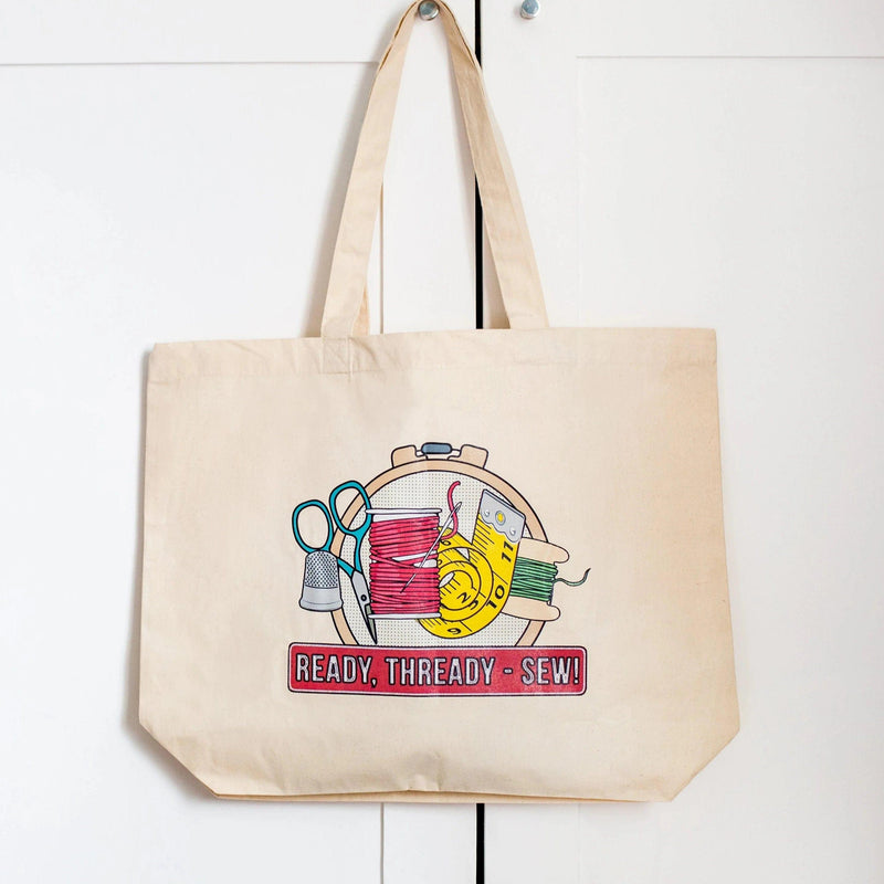 'Ready, Thready - Sew!' Tote Bag Tote Bag Of Life & Lemons 