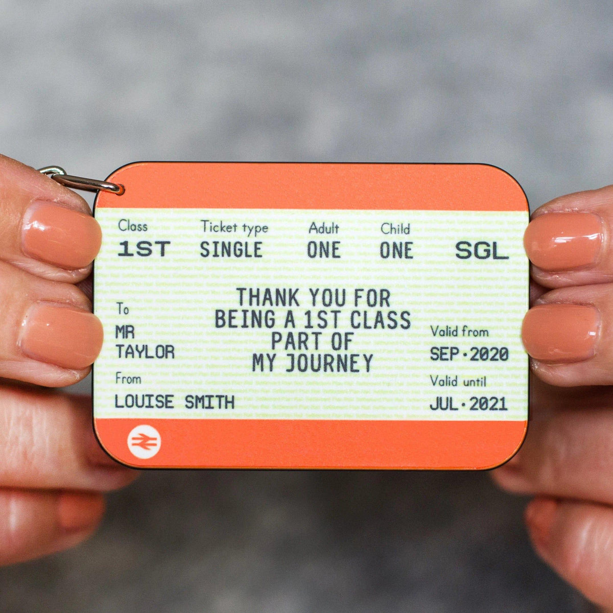 Personalised 'Thank You Teacher' Keyring - Of Life & Lemons®