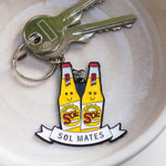 'Sol Mate' Beer Keyring for Partner