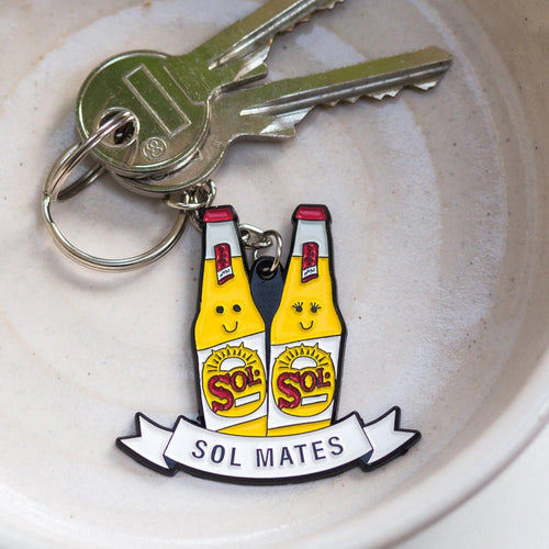 'Sol Mate' Beer Keyring for Partner - Of Life & Lemons®