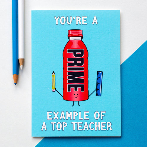 Funny Prime Hydration Card For Teacher - Of Life & Lemons®