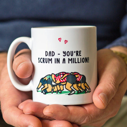'Scrum In A Million' Rugby Mug for Dad - Of Life & Lemons®