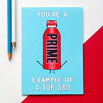 Funny Prime Hydration Card for Dad