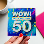 'Wow! That's What I Call..' 50th Birthday Coaster