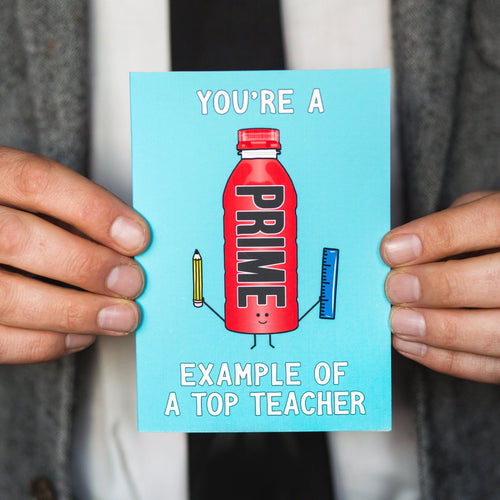 Funny Prime Hydration Card For Teacher - Of Life & Lemons®